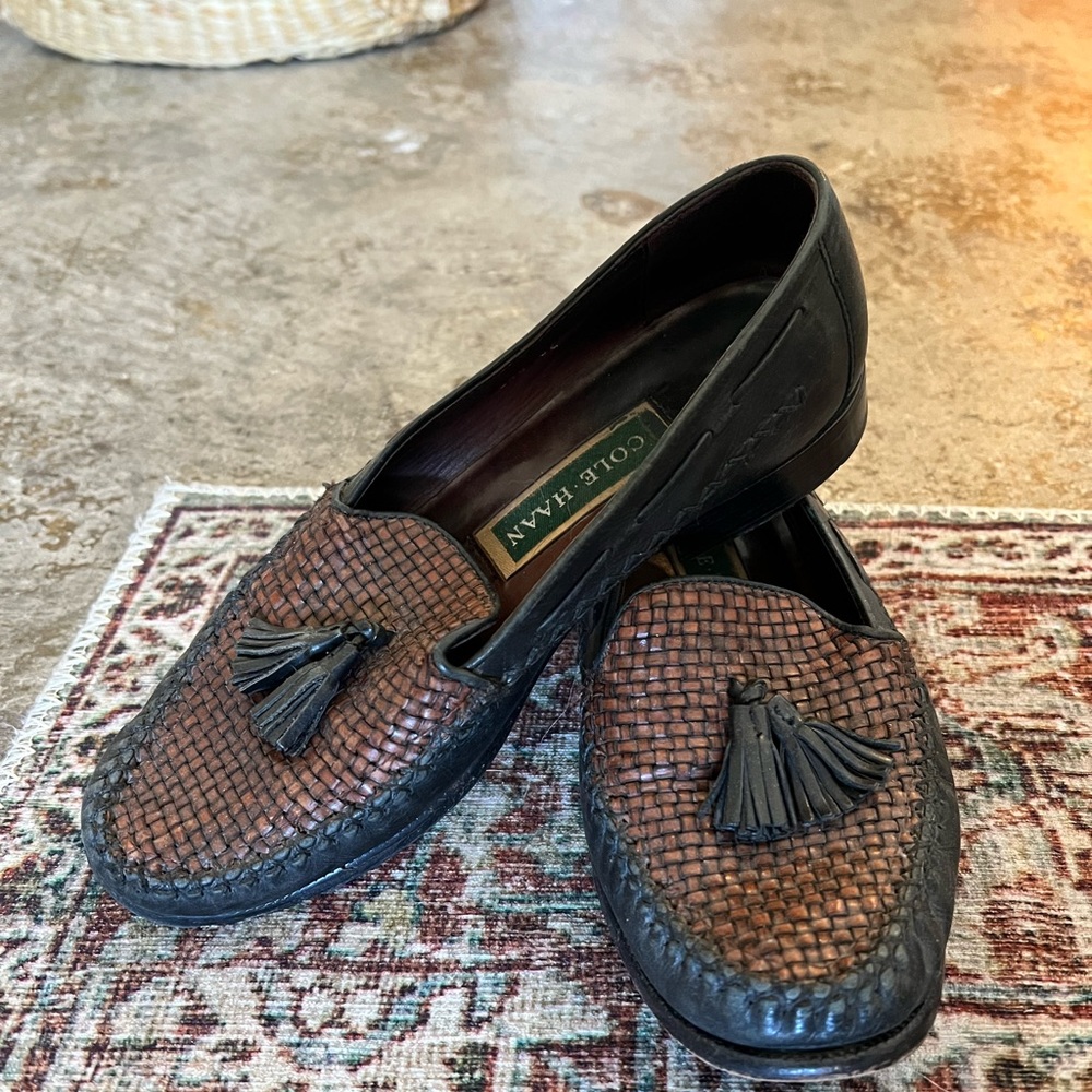 Vintage Cole Haan Woven Loafers